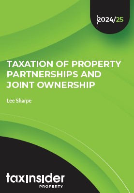 Taxation of property partnerships and joint ownership property tax report cover green